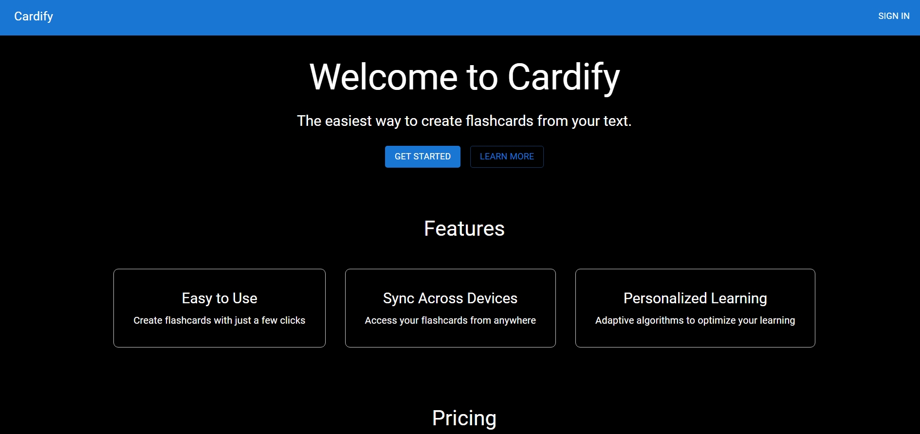 Cardify: Flashcards SaaS